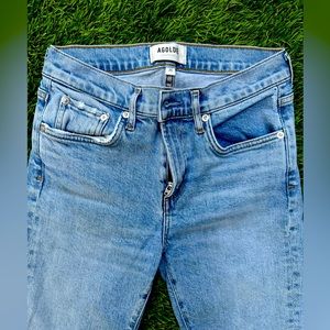 EUC AGOLDE Toni jeans